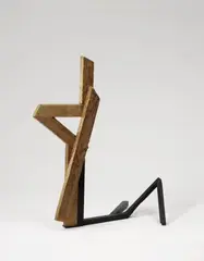Robert Schad, Ohne Titel, 1984, Holz und Eisen. Höhe