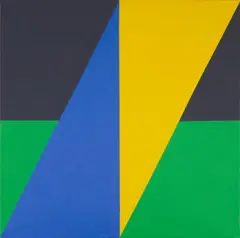 Ohne Titel by Anton Stankowski, 1989, Acryl auf Leinwand, sold May 2008