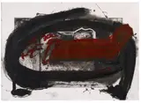 Antoni Tàpies, Oval, 1986, Farbige Aquatintaradierung auf Velin