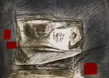 Llull by Antoni Tàpies, 1985, Mit 24 Farbradierungen (davon 6 doppelblattgroß, 3 mit Collage, 2 mit Samtauflage) auf gefalteten Doppelborgen auf Arche, sold May 2008