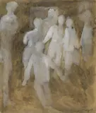 Mark Tobey, Ohne Titel, 1969, Gouache und Tusche auf festem Karton