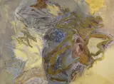 Hann Trier, Für Tiepolo, 1971, Acryl auf Leinwand