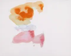 Rosemarie Trockel, Ohne Titel (Ein zum Leben verurteilter ist entflohen, Nr.9), 1992, Aquarell und Tusche auf Papier