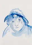 Paloma Varga Weisz, Ohne Titel (Regenmann), 2001, Aquarell und Bleistift