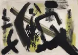 Ohne Titel by Fritz Winter, 1951, Farbkreide auf Karton, sold May 2008