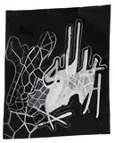 Ohne Titel by Sigmar Polke, Weisse Gouache auf schwarzem Fond. ca, sold May 2008