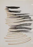 Sigmar Polke, Ohne Titel (Linien), Tusche und Filzschreiber auf kariertem Ringbuchpapier