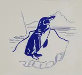 Zu: Ohne Titel (Schuldruck) by Sigmar Polke, 1972, Serigraphie in Blau auf Transparentpapier, sold May 2008