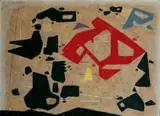 R-A-X by Willi Baumeister, Öl und Kunstharz auf Malkarton, sold May 2008