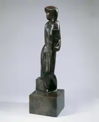 L'Étudiante by Joseph Csaky, Bronzeplastik, sold May 2008