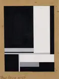 Walter Dexel, 27 II - Entwurf für ein Ölbild, Gouache auf festem Zeichenpapier