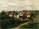 Reiter im roten Rock by Otto Dill, Öl auf Leinwand, sold May 2008