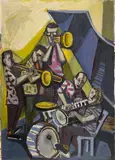Jazzkapelle by Otto Dix, Öl auf Leinwand, sold May 2008