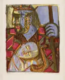 Otto Dix, Saul und David, Original-Farblithographie auf Van Gelder-Bütten