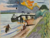 Ivo Hauptmann, Elbe, Landungssteg