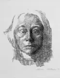 Selbstbildnis by Käthe Kollwitz, Original-Lithographie auf Bütten, sold May 2008