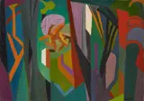 André Lhote, Sous-bois stylisé, Öl auf Leinwand