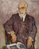 Portrait A. Hamon by Mela Muter, Öl auf Leinwand, sold May 2008