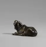Liegendes Zebukalb by Renée Sintenis, Bronzeplastik, sold May 2008