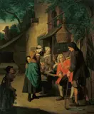 Jan Josef Horemans the Younger, DIE ÄHRENPROBE., Signiert unten rechts: J. Horemans. Öl auf Leinwand