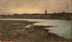 Bartolomeo Bezzi, ANSICHT VON VERONA, Signiert unten links: B. Bezzi. Öl auf Holz