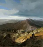 Heinrich Heinlein, ZIEGENHIRTEN IM HOCHGEBIRGE., Signiert unten links: Heinlein. Öl auf Leinwand (doubliert)