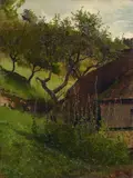 Johann Sperl, BAUERNHAUS BEI KUTTERLING., Signiert unten rechts: J. Sperl. Öl auf Leinwand