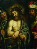 Flemish School, ECCE HOMO., Öl auf Kupfer