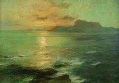 Franz Müller-Gossen, ANSICHT VON KORFU., Signiert unten rechts: Müller-Gossen. Öl auf Leinwand
