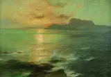 Franz Müller-Gossen, ANSICHT VON KORFU., Signiert unten rechts: Müller-Gossen. Öl auf Leinwand