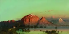 Aleksander Świeszewski, LAGO DI AURONZO., Signiert unten links: A. Swieszewski. Öl auf Leinwand