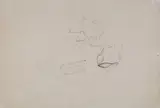 Joseph Beuys, OHNE TITEL (ELCHE), Beidseitige Arbeit: Bleistift auf Bütten mit Wasserzeichen "van Geldern"