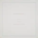 Antonio Calderara, 49 variazioni cromatiche, Aquarell über Bleistift sowie 49 Serigraphien, die die Komposition des Aquarells in unterschiedlichen Farben variieren. Auf chamoisfarbenem Büttenkarton um