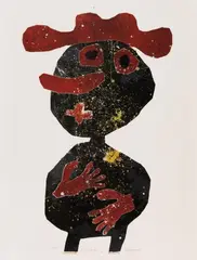 Jean Dubuffet, Nez carotte, Original-Farblithographie auf Rives-Velin