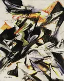 Phases by Karl Otto Götz, Mischtechnik auf Leinwand, sold Nov 2007