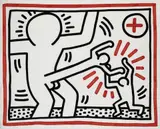Keith Haring, Untitled 1, Original-Farblithographie auf Rives-Velin