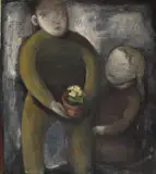 Peter Herkenrath, OHNE TITEL (MUTTERTAG), Öl auf Leinwand