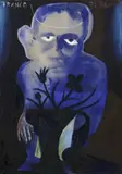 Thomas Lange, FRANCO (BILDNIS FRANK DORNSEIF), Öl auf Nessel