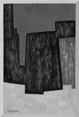 4/59 LXXIII by Jean Leppien, Öl auf Holz, sold Nov 2007