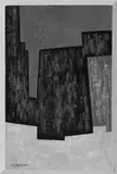 Jean Leppien, 4/59 LXXIII, Öl auf Holz