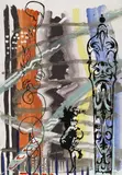 Aus: Gebetbuch Maximilian von Albrecht Dürer by Sigmar Polke, Öl, Gouache und Tusche auf Karton, sold Nov 2007