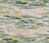 Salomé, SPRING-SWIMMER II, Acryl auf Leinwand