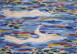 Salomé, SCHWIMMER, Acryl auf Leinwand