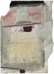 Julian Schnabel, OHNE TITEL, Acryl, Sprühfarbe und Lack mit Papier collagiert auf zwei übereinander montierten Papieren mit unregelmäßig gerissenen Rändern