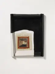 Ernesto Tatafiore, TEATRO CASA DUPLAY, Papier, Aquarell und Bleistift collagiert auf farbig gefasstem Karton