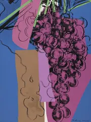 GRAPES by Andy Warhol, Farbserigraphie auf Bristol-Karton, sold Nov 2007