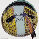 Andy Warhol, PLAINS INDIAN SCHIELD, Farbserigraphie auf Karton (Lenox Museum Board)