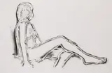Tom Wesselmann, MONICA RECLINING TOWARDS RIGHT