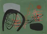 Fritz Winter, Ohne Titel, Öl auf Karton auf Holz
