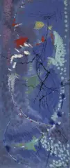 Max Ackermann, An die Freude III, Öl auf Rupfen